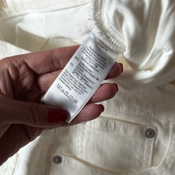 Madewell The Perfect Vintage Jean - Size 30 Petite - NWT - White Denim - Picture 8 of 10